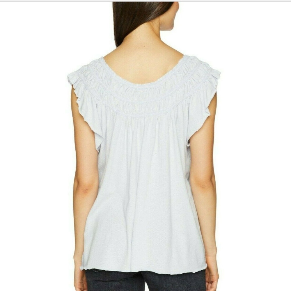 We the Free coconut gathered top size Large New! - Picture 2 of 8